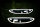 Original Bugatti Chiron Schriftzug / Emblem Satz Mittelkonsole Li / Re